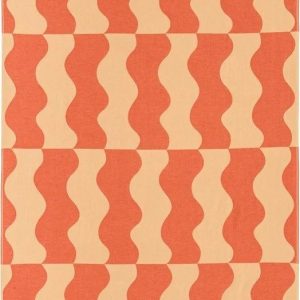 Žlutá/oranžová bavlněná plážová osuška 100x160 cm Nuno – noo.ma