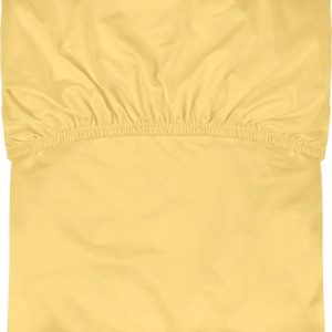 Žluté napínací bavlněné prostěradlo 180x200 cm Oba – noo.ma