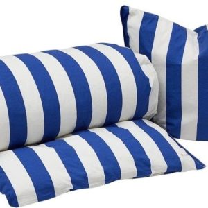 Bílé/modré bavlněné povlečení na jednolůžko 140x200 cm Shima – OYOY Living Design