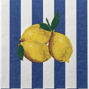 Papírové ubrousky v sadě 20 ks 33x33 cm Limone – Bloomingville