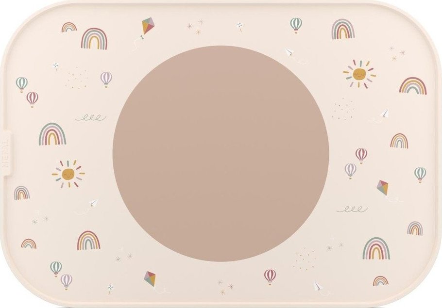 Plastové/silikonové dětské prostírání 28x40 cm Sunshine & Rainbow – Mepal