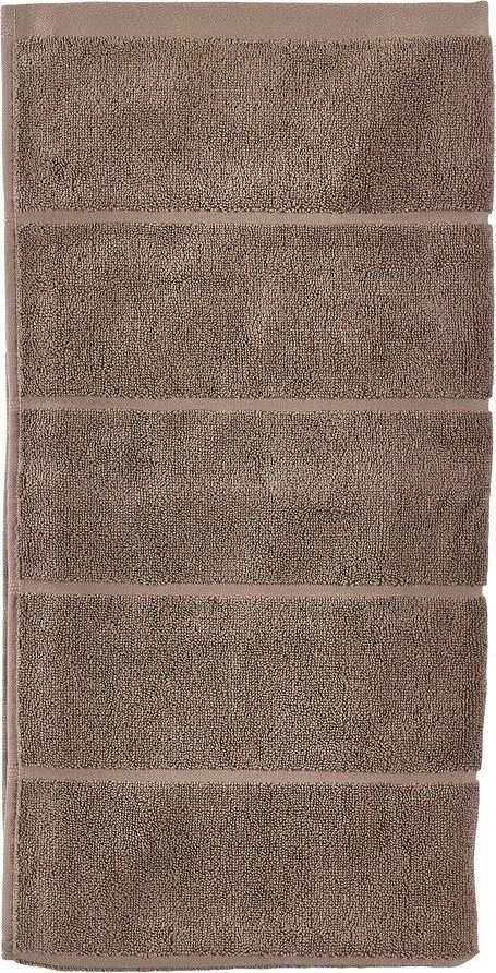 Světle hnědá froté bavlněná osuška 70x140 cm Sauna – Zone