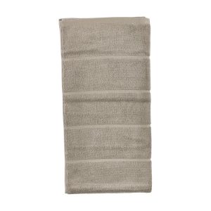 Taupe froté bavlněný ručník 50x100 cm Sauna – Zone