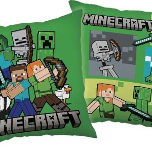 Dětský polštářek ø 40 cm Minecraft "Life" – Jerry Fabrics