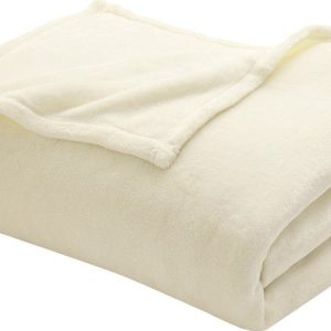 Krémová deka z mikroflanelu 220x240 cm Flanou – douceur d'intérieur