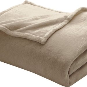 Taupe deka z mikroflanelu 220x240 cm Flanou – douceur d'intérieur