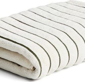 Zelená/béžová froté bavlněná osuška 70x140 cm Dorane – Kave Home