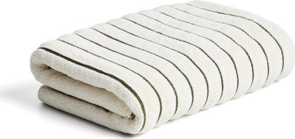 Zelená/béžová froté bavlněná osuška 70x140 cm Dorane – Kave Home