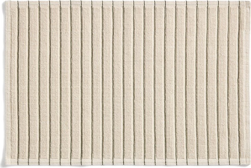Zelená/béžová textilní koupelnová předložka 50x80 cm Merade – Kave Home