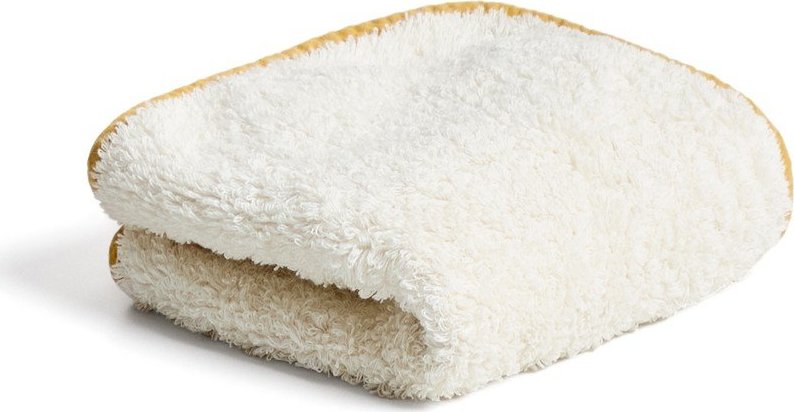 Žlutý/bílý froté bavlněný ručník 30x50 cm Sedora – Kave Home