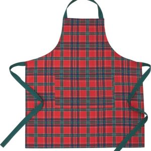 Bavlněná zástěra s vánočním motivem Christmas Tartan Check – Catherine Lansfield