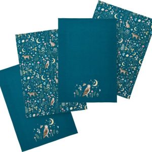Bavlněné utěrky v sadě 4 ks 50x70 cm Enchanted Twilight Animals – Catherine Lansfield