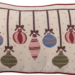 Bavlněný dekorační polštář s vánočním motivem 35x50 cm Ornamentia – Bloomingville