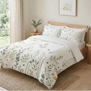 Bílé povlečení na dvoulůžko 200x200 cm Gardenia – Mijolnir