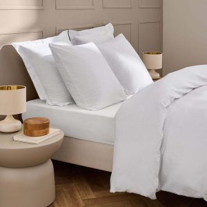Bílé prostěradlo 140x190 cm Linella – douceur d'intérieur