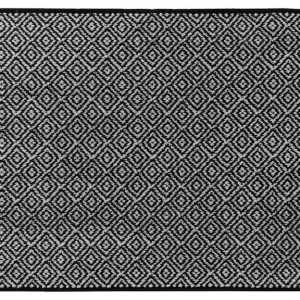 Černá textilní koupelnová předložka 50x80 cm Morocco – Mette Ditmer Denmark