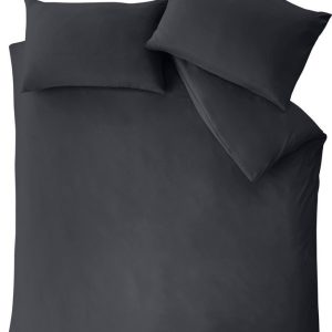 Černé povlečení na dvoulůžko 200x200 cm So Soft Non Iron – Catherine Lansfield