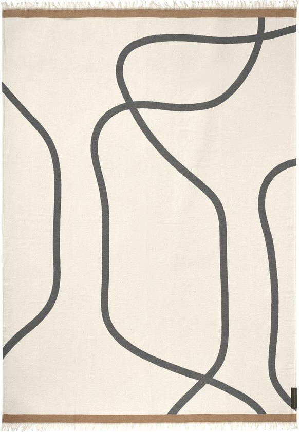 Krémová deka 130x175 cm Shadow – Mette Ditmer Denmark