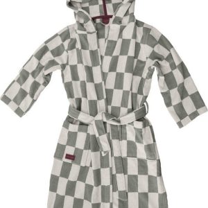 Šalvějově zelený bavlněný župan velikost L/XL Retro – Mette Ditmer Denmark