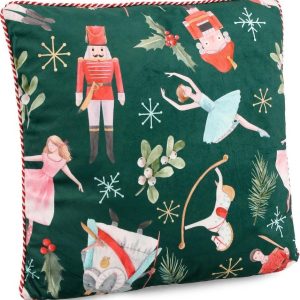 Sametový dekorační polštář s vánočním motivem 45x45 cm Lukas – Bizzotto