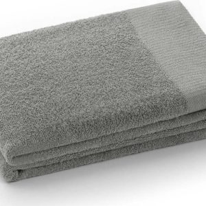 Šedý froté bavlněný ručník 50x100 cm Amari – Restilo