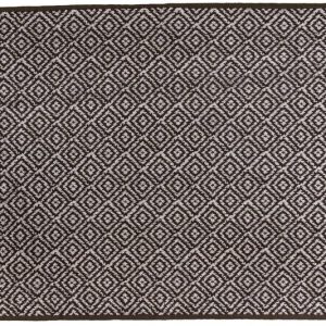 Tmavě hnědá textilní koupelnová předložka 50x80 cm Morocco – Mette Ditmer Denmark