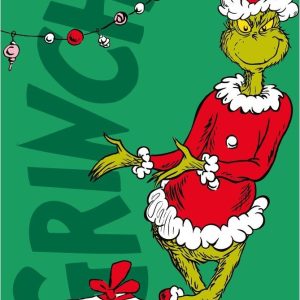 Zelená dětská deka z mikroflanelu 100x150 cm Grinch – Jerry Fabrics