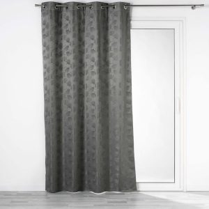 Antracitový zatemňovací závěs z žakáru 140x260 cm Lunella – douceur d'intérieur