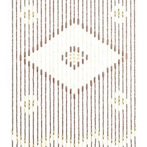 Bambusový závěs do dveří v přírodní barvě 90x200 cm Rhombus – Maximex