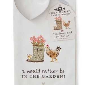 Bavlněná utěrka s vykrajovátkem v sadě 2 ks 45x65 cm Hen House – Cooksmart ®