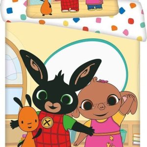 Bavlněné dětské povlečení do postýlky 100x135 cm Králíček Bing Playroom – Jerry Fabrics