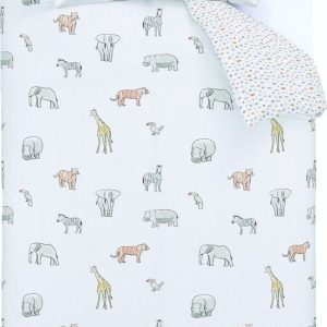 Bavlněné dětské povlečení na jednolůžko 135x200 cm Zoo Animals – Bianca