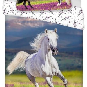 Bavlněné dětské povlečení na jednolůžko 140x200 cm Horse "Meadow" – Jerry Fabrics