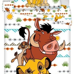 Bavlněné dětské povlečení na jednolůžko 140x200 cm Lion King Africa – Jerry Fabrics