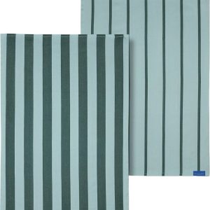 Bavlněné utěrky v sadě 2 ks 50x70 cm Stripes – Mette Ditmer Denmark
