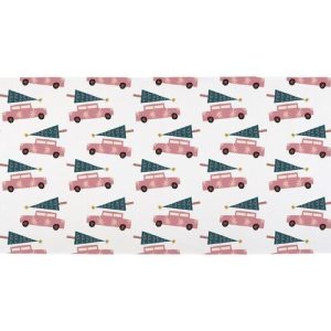 Bavlněný běhoun na stůl s vánočním motivem 40x140 cm Christmas Ride – Butter Kings