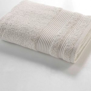 Béžová froté bavlněná osuška 70x130 cm Tendresse – douceur d'intérieur