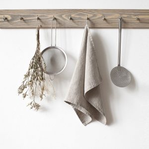 Béžová lněná utěrka Linen Tales