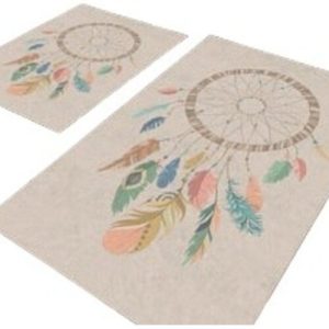 Béžové koupelnové předložky v sadě 2 ks 60x100 cm – Mila Home