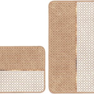 Béžové koupelnové předložky v sadě 2 ks 60x100 cm – Mila Home
