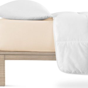 Béžové napínací prostěradlo jersey 140x200 cm Boxspring – Andrea Simone