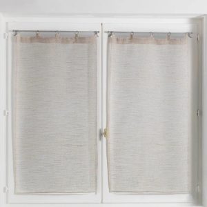 Béžové voálové záclony v sadě 2 ks 60x90 cm Milza – douceur d'intérieur