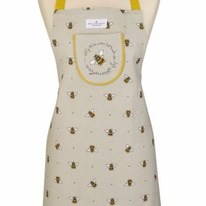 Béžovo-žlutá bavlněná zástěra Cooksmart ® Bumble Bees