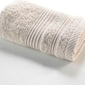 Béžový froté bavlněný ručník 30x50 cm Tendresse – douceur d'intérieur