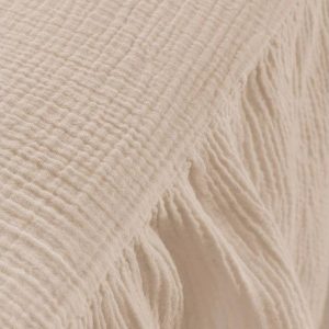 Béžový mušelínový přehoz 90x200 cm Amilia – Jotex