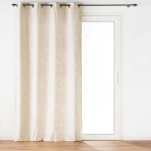 Béžový sametový závěs 135x260 cm Eva – douceur d'intérieur