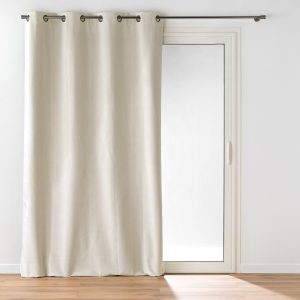 Béžový sametový závěs 140x260 cm Olympe – douceur d'intérieur