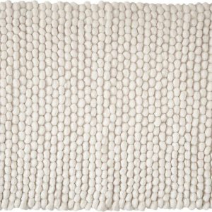 Bílá koupelnová předložka 50x80 cm Aspen Bobble – Bianca