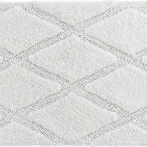 Bílá koupelnová předložka 50x80 cm Thais – douceur d'intérieur
