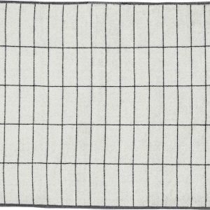 Bílá koupelnová předložka 50x80 cm Tile Stone – Mette Ditmer Denmark
